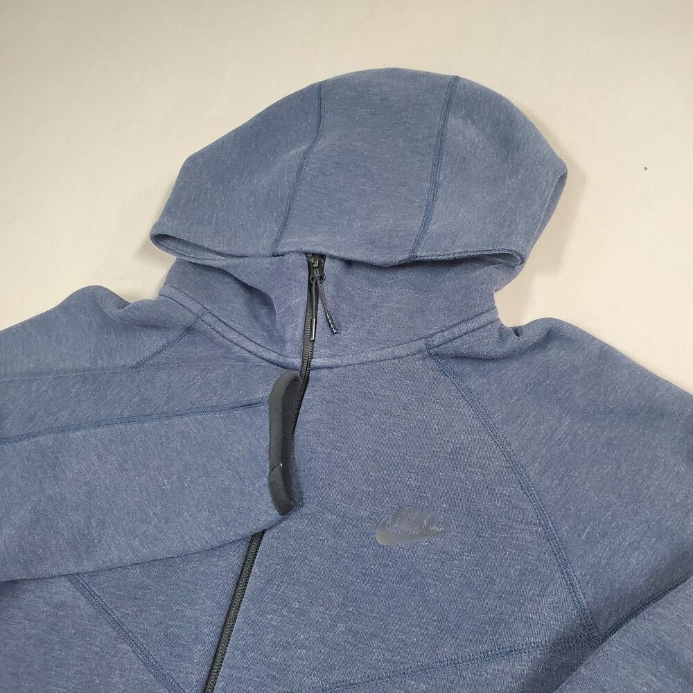Nike Mens Tech Fleece Windrunner Full-Zip Hoodie Size Large Blue Heather
